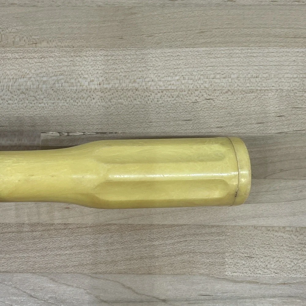 Vtg Ice Cream Scoop‎ Vintage Progressus Italy Yellow Handle Parlor Serving Heavy